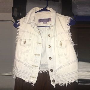 Cropped jean jacket